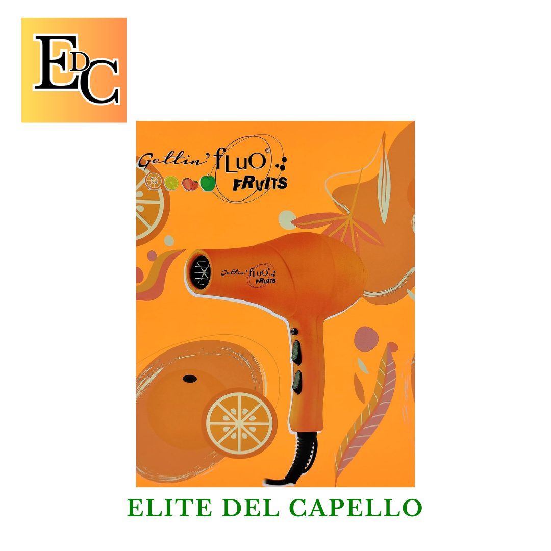 ASCIUGACAPELLI GETTIN FLUO FRUITS ARANCIONE – LABOR
