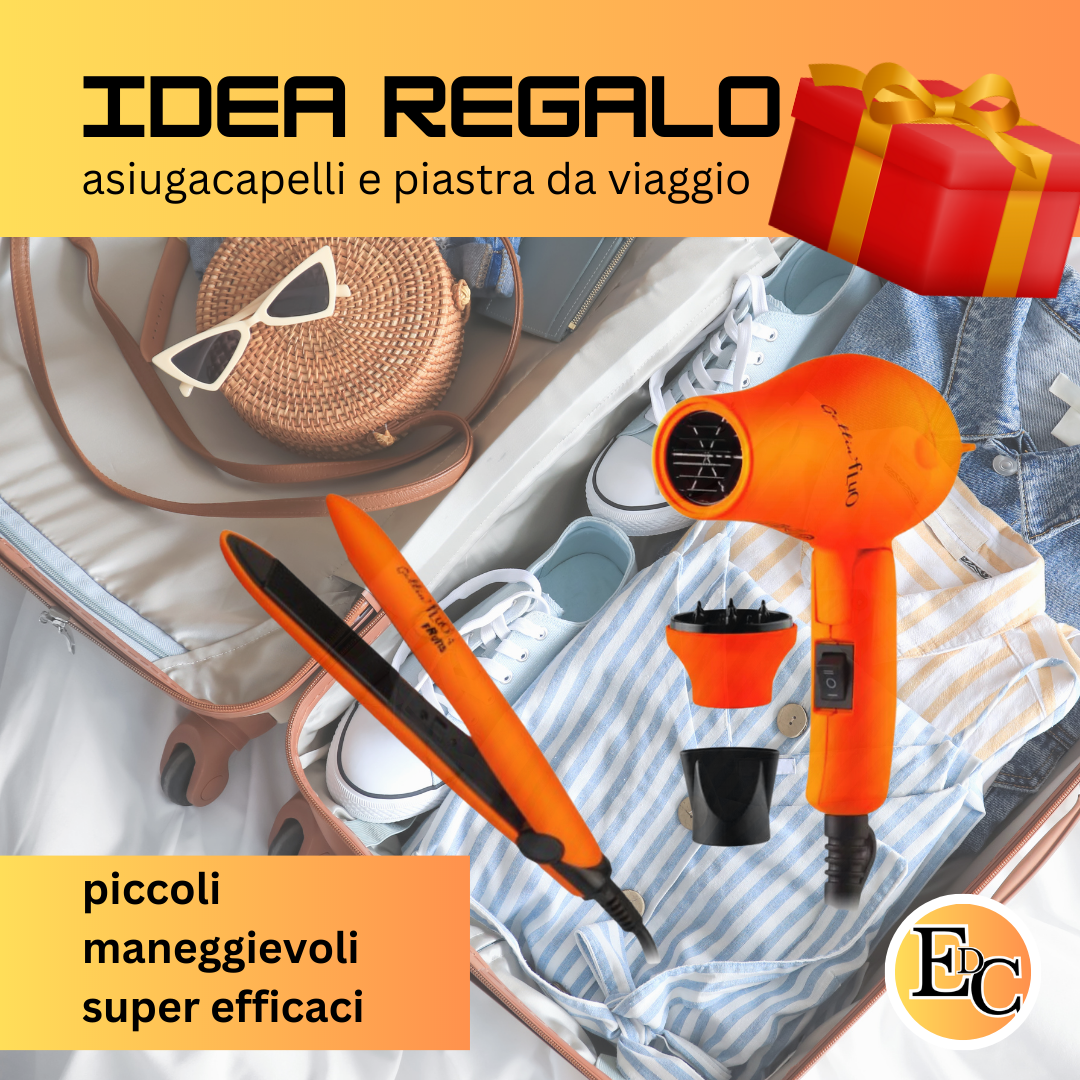 IDEA REGALO - asciugacapelli e piastra da viaggio