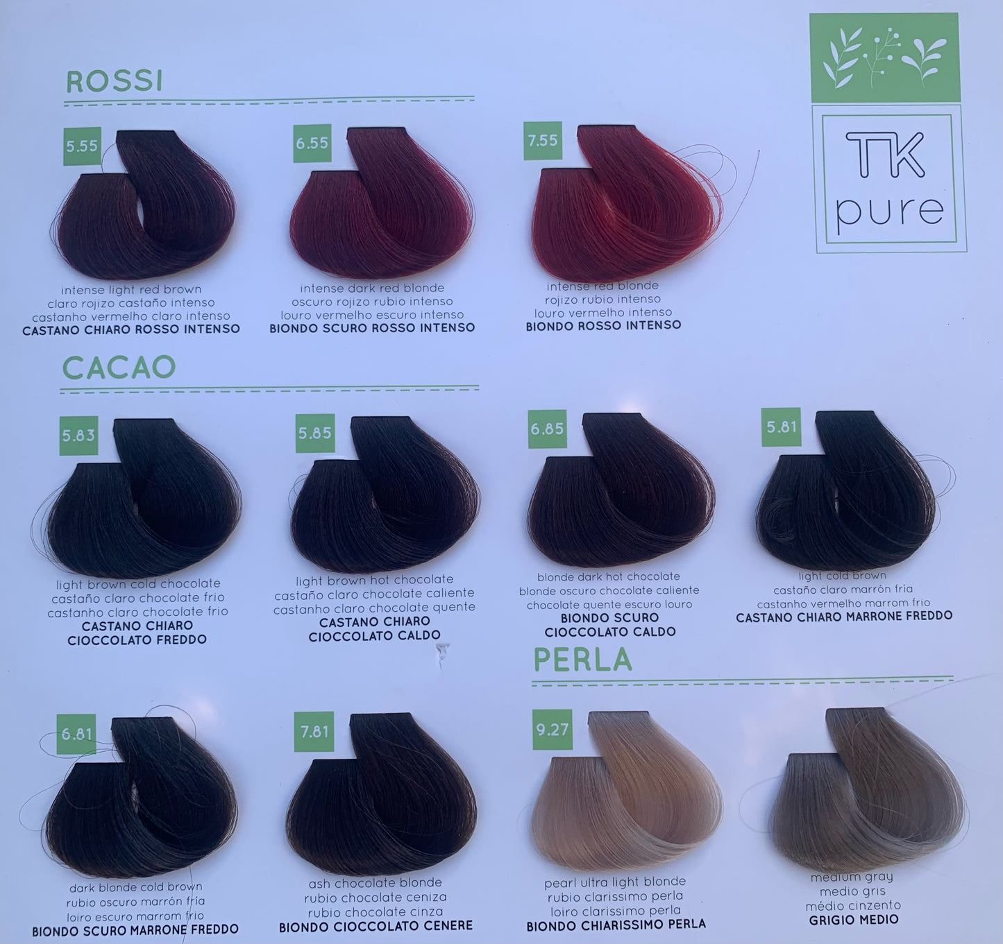 TINTA TK PURE COLORE INTENSO 60ml