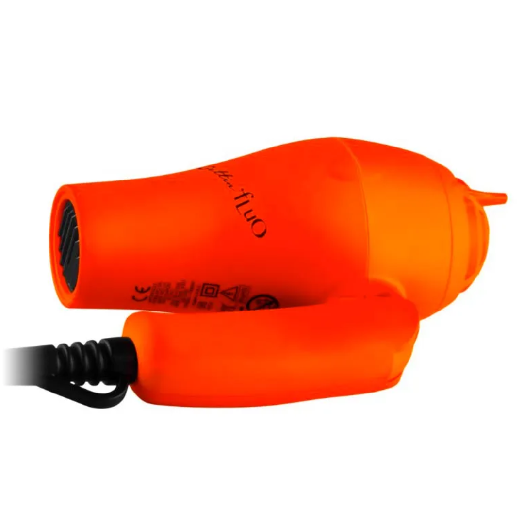 GETTIN FLUO MINI ASCIUGACAPELLI  DA VIAGGIO ARANCIONE